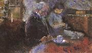 Edvard Munch Beside the table oil painting on canvas